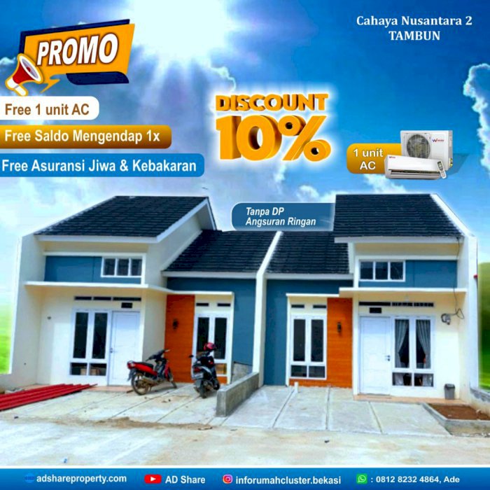 Dijual perumaha cahaya Nusantara 2 di tambun Bekasi utara