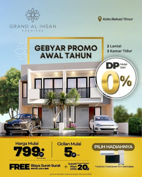 RUMAH SYARIAH TERBESAR DI KOTA BEKASI GRAND AL IHSAN PREMIER