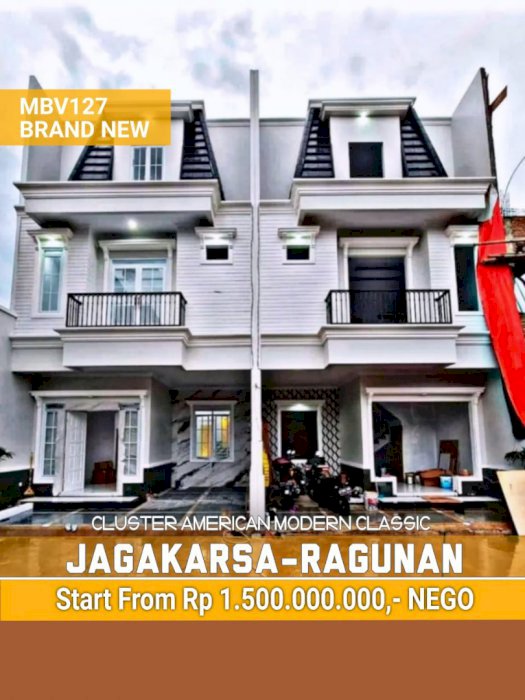 Di jual rumah 3 lantai ekonomis Jaksel