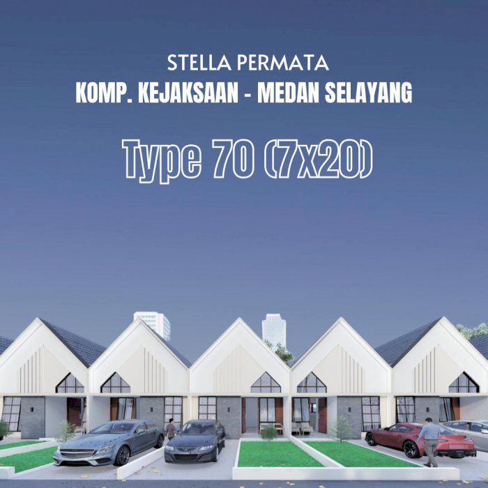 Rumah baru ukurn 7x20 m daerah setiabudi pdg bulan selayang medan
