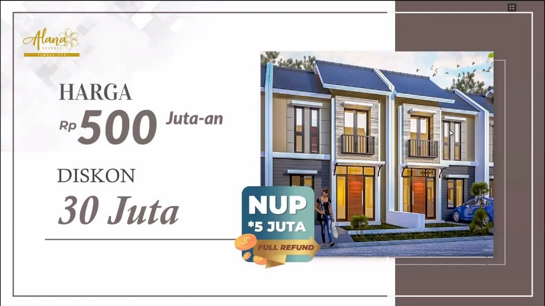 JUAL PERUMAHAN ALANA TAMBAK OSO, WARU SIDOARJO JAWA TIMUR