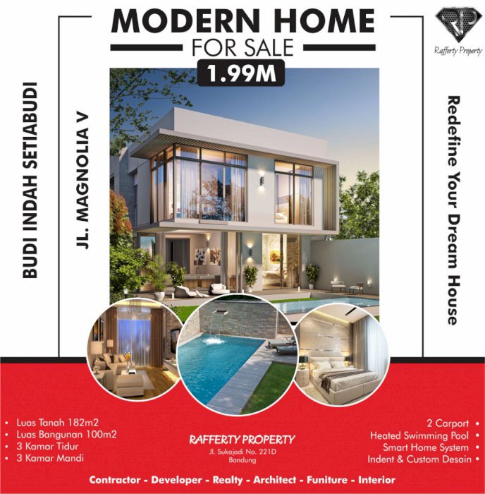 JUAL RUMAH MODERN MINIMALIS SETIA BUDI BANDUNG UTARA