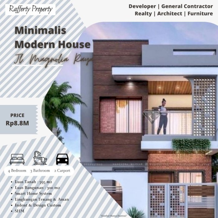 DIJUAL RUMAH MINIMALIS MODERN MAGNOLIA BANDUNG UTARA