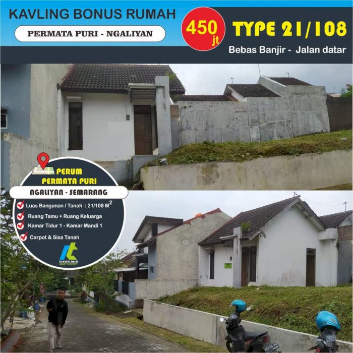 Rumah dan kavling di permata puri ngaliyan