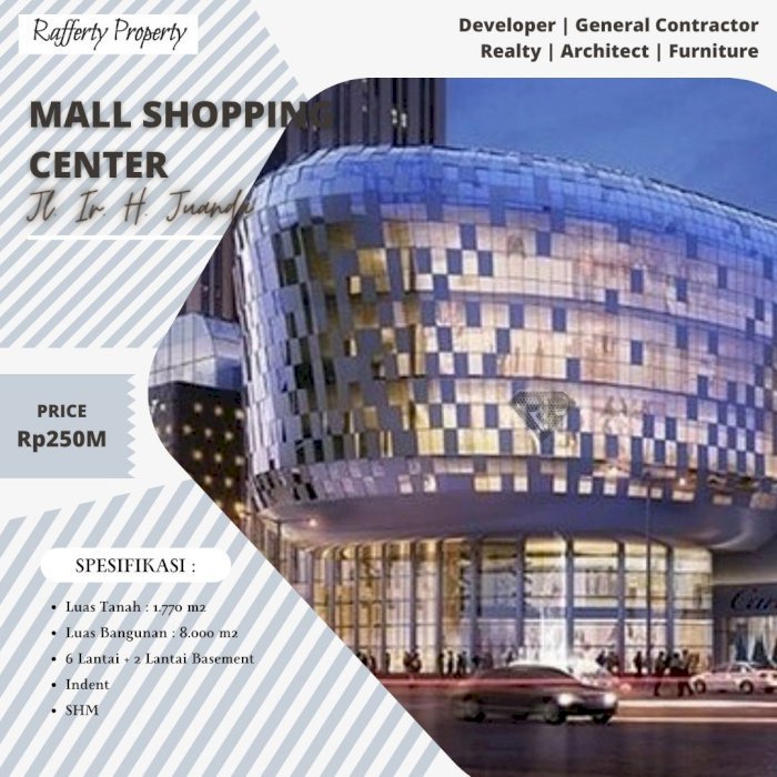 DIJUAL GEDUNG MALL BARU DI BANDUNG UTARA
