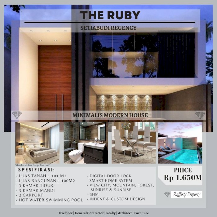 DIJUAL RUMAH BARU MODERN MINIMALIS 2 LANTAI DI BANDUNG UTARA