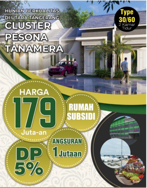 HUNIAN BERKUALITAS DI UTARA TANGERANG CLUSTER PESONA TANAMERA