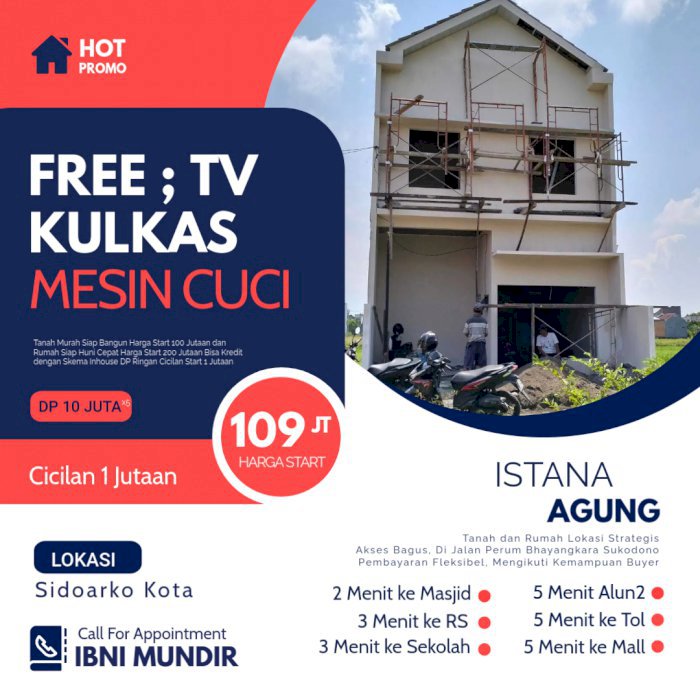 Tanah Kavling Istana Agung