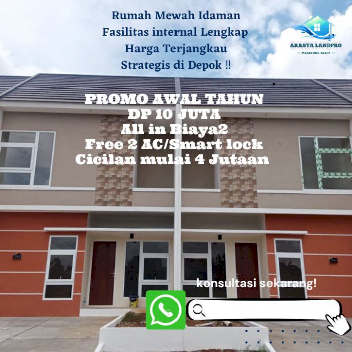 PROMO DP 10 JUTA ALL IN RUMAH MEWAH CLUSTER STRATEGIS