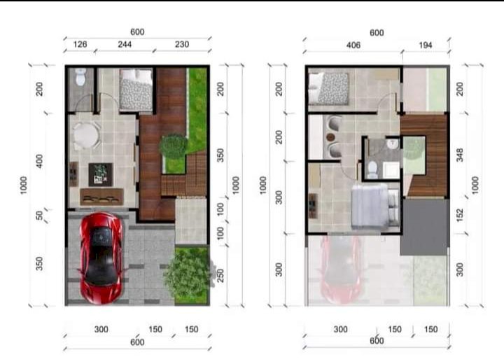 Rumah komersil 2 lantai samping pasar gudang tigaraksa