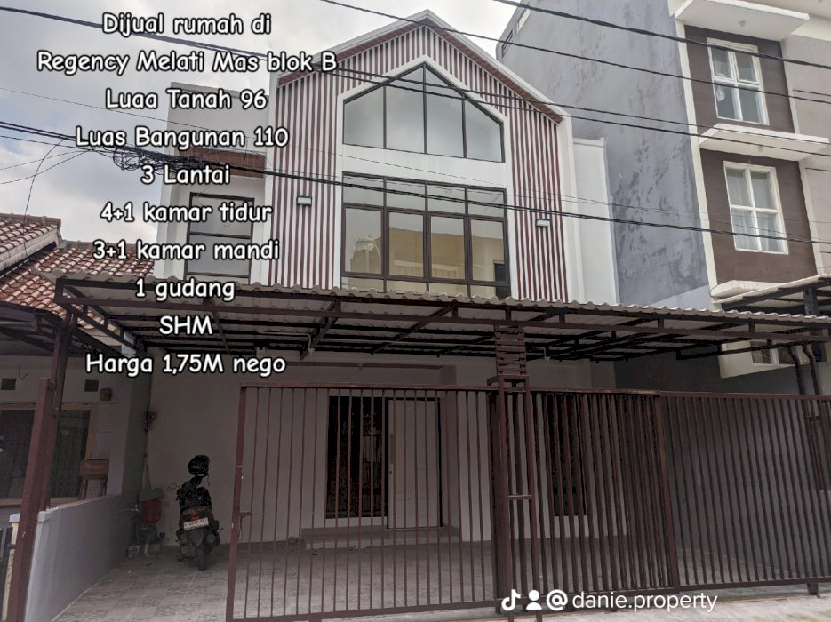 Rumah di Regency Melati Mas blok B lokasi aman nyaman strategis