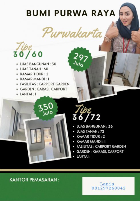 Rumah Siap Huni scandinavian di Purwakarta