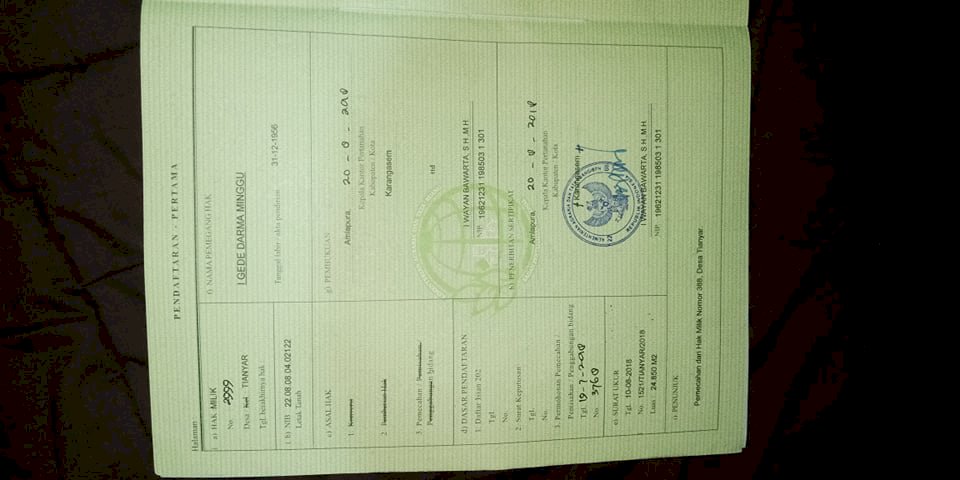 Di jual tanah Bali timur