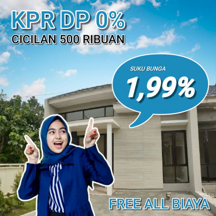 PERUMAHAN DP 0% CICILAN MULAI 500 RIBUAN READY STOCK