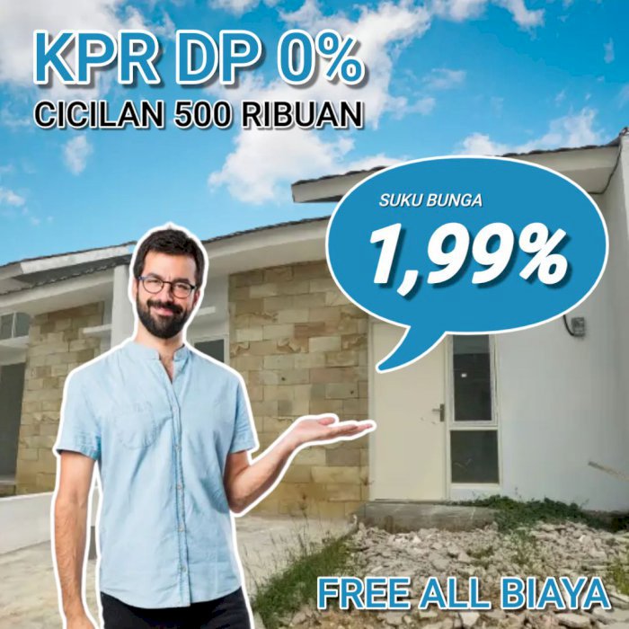KPR DP 0% terletak di nol jalan raya,  akses yang mudah dijangkau