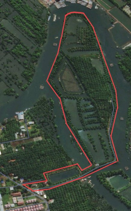 Tanah berbentuk PULAU cocok untuk pusat wisata & transportasi air