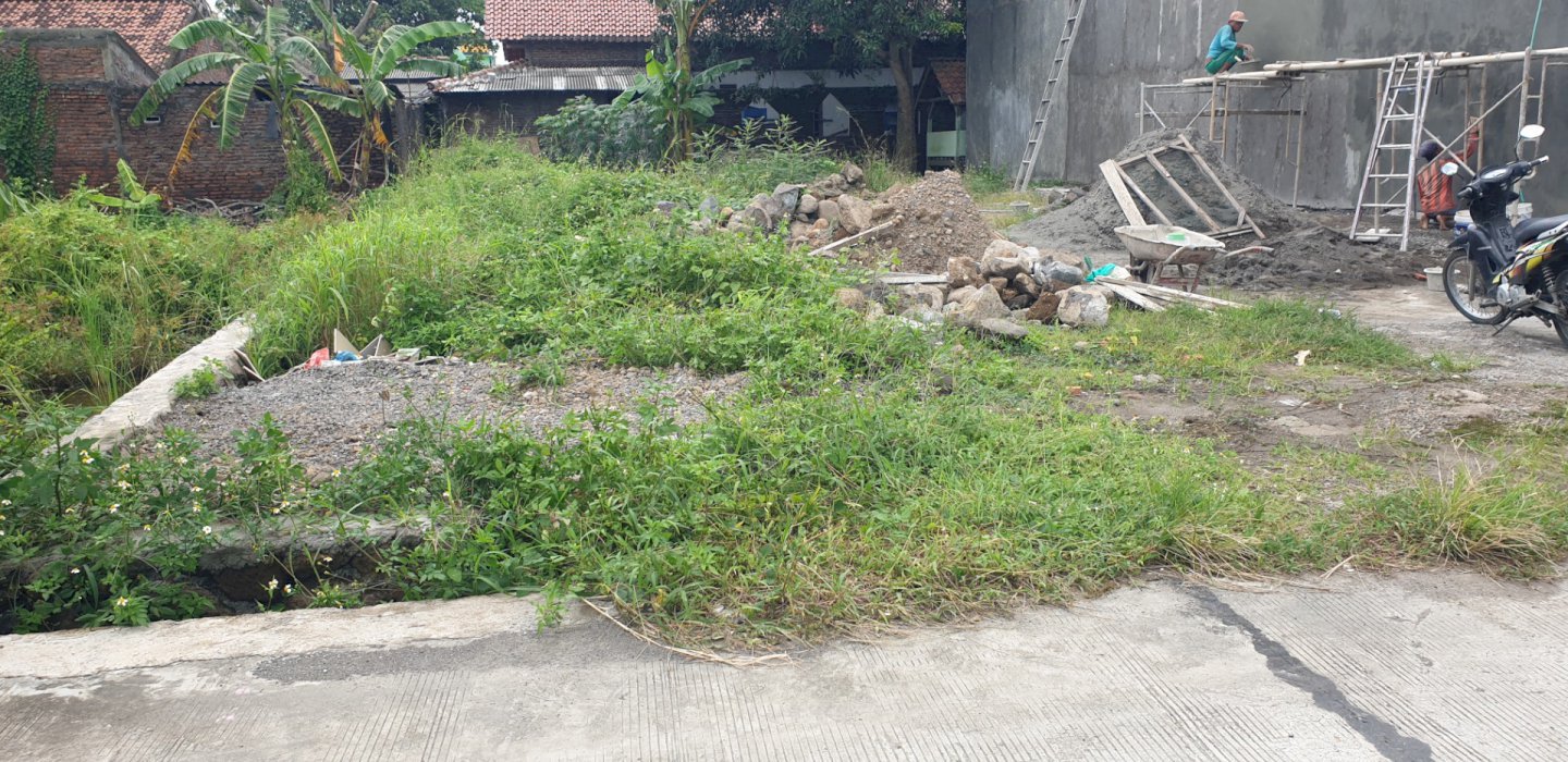 tanah udah urukan 12x24=288 500jt