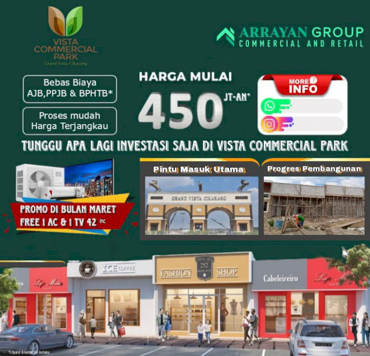 RUMAH + TOKO paling mURAH DI GRAND VISTA CIKARANG