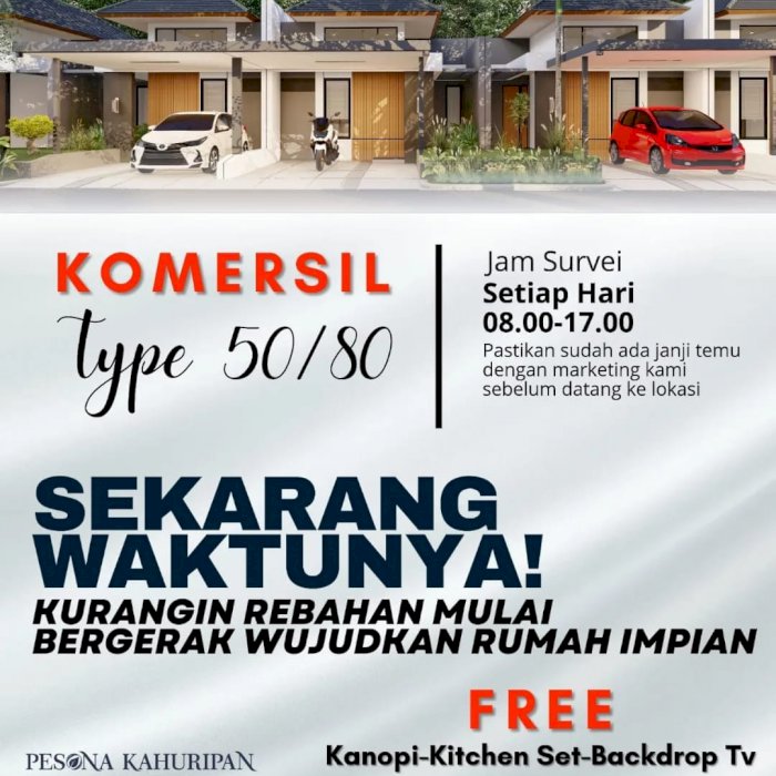 Rumah mewah murah DP bebas suka suka