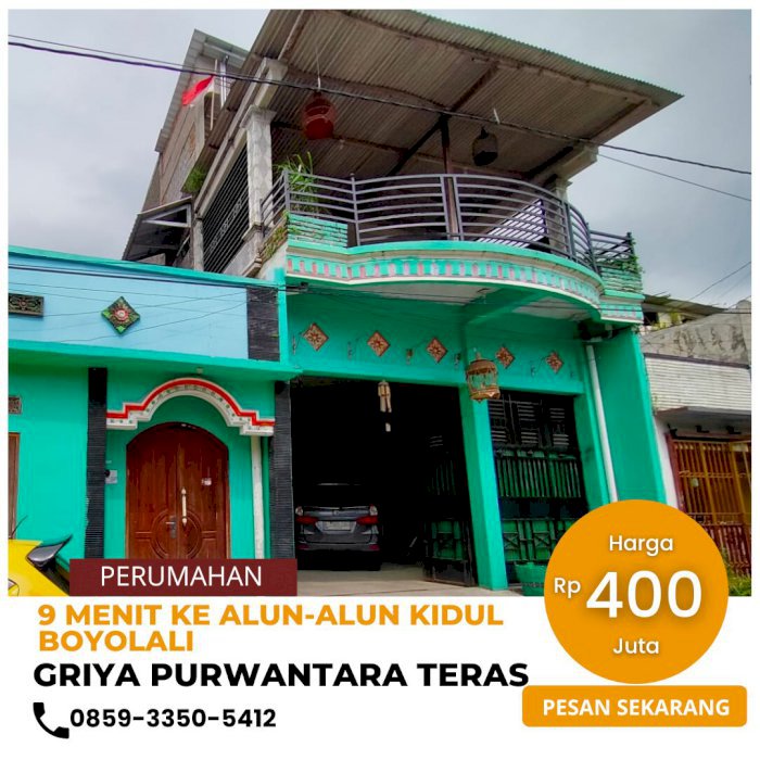 Dijual Rumah 3 Lantai Harga Terjangkau Di Teras Boyolali Siap KPR