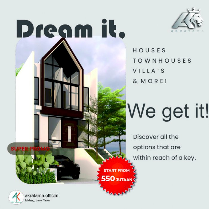 MENARIK!! RUMAH AKRATAMA DIJUAL VIEW CANTIK