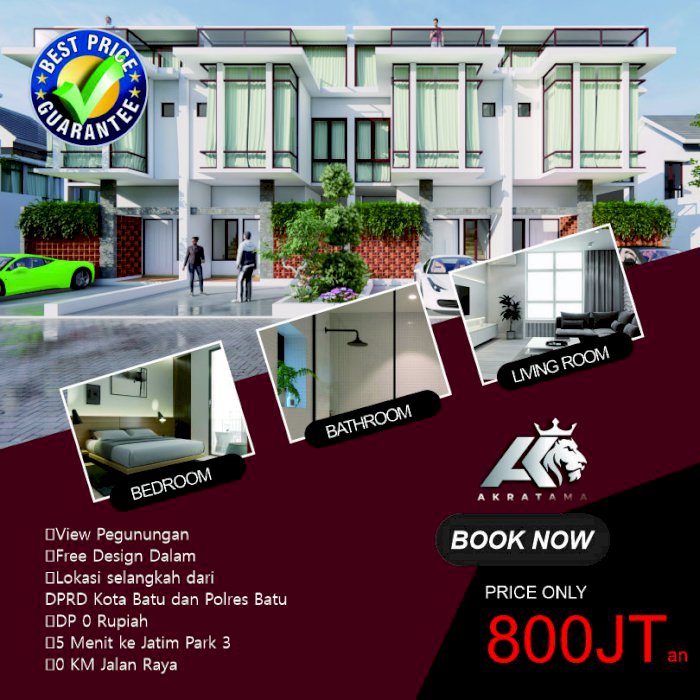TENANG JANGAN GOYANG CLUSTER AKRATAMA DIJUAL LOKASI STRATEGIS