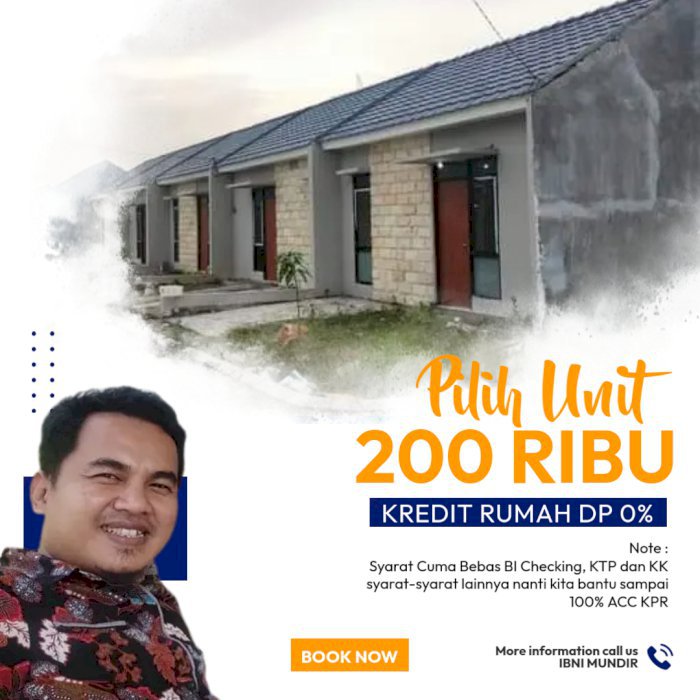 PERUMAHAN READY STOCK BOOKING FEE 200 RIBU