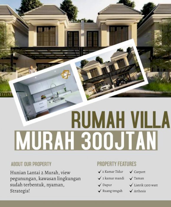 DIJUAL RUMAH MURAH 2 LANTAI LOKASI KARANG PLOSO MALANG