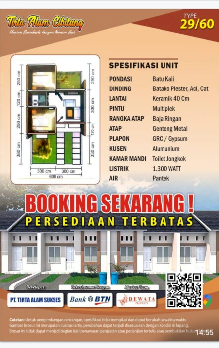 Rumah Subsidi Tirta Alam Cibitung