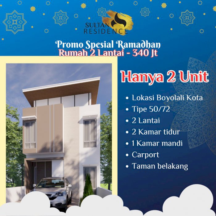 Rumah murah 2 lantai di Kartasura hanya 300 jt an normal 400 jt an
