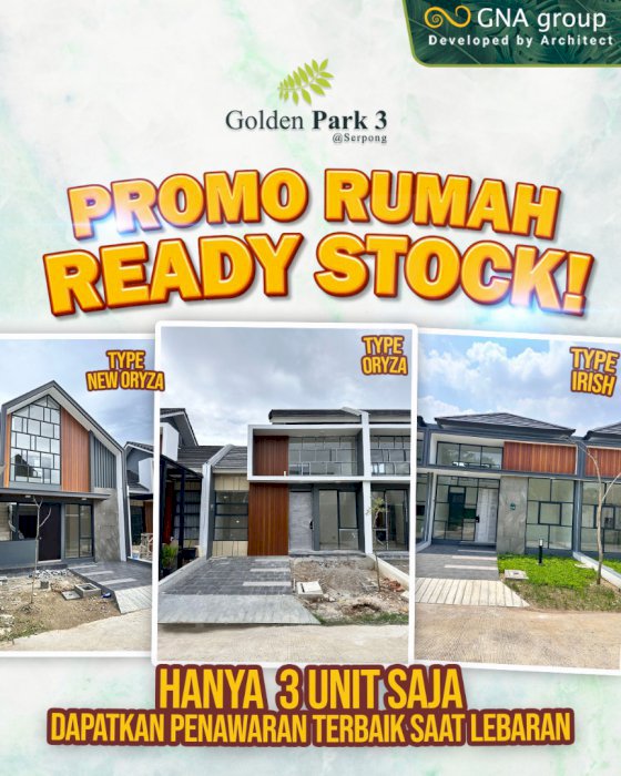 Rumah ready river side dekat BSD dan Tangsel
