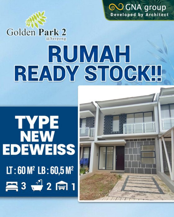 Rumah dekat BSD dan Stasiun Cisauk nuansa Vila hijau dan asri