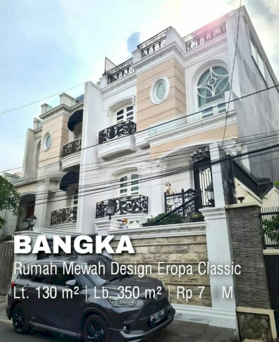 Rumah Mewah Design Anirican Klasik Murah di Jl. Bangka - Kemang