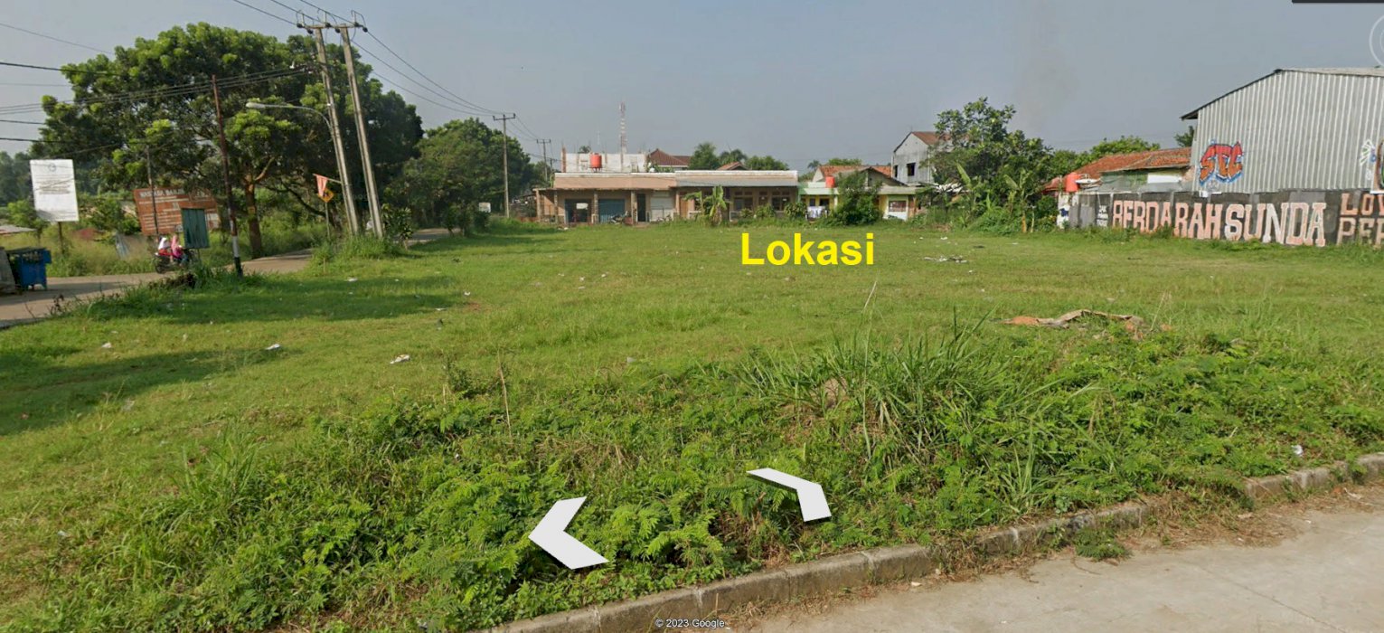 Jual Tanah di Tepi Jl Bomang strategis untuk usaha Tajurhalang Bogor