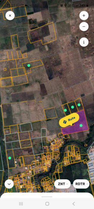 Jual tanah sawah dekat jalan TOL (pintu tol tambun utara) SHM