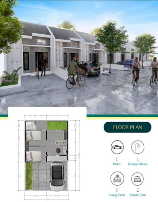 Dijual Rumah Primary kredit tanpa BI Cheking