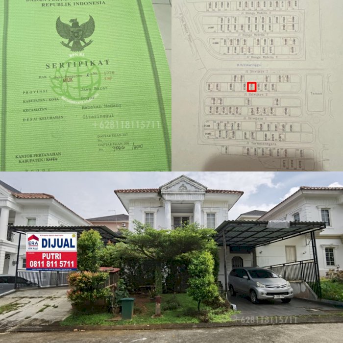 Rumah Sentul City 2 Lantai SHM