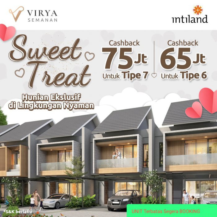 Hunian ekslusif VIRYA Semanan Jakarta barat, Dekat Stasiun