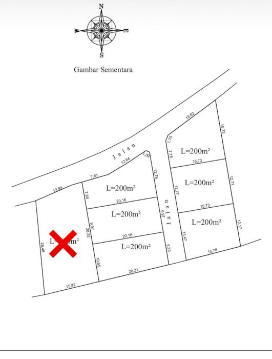 Dijual tanah kavling Termurah dikutuh dekat pantai pandawa