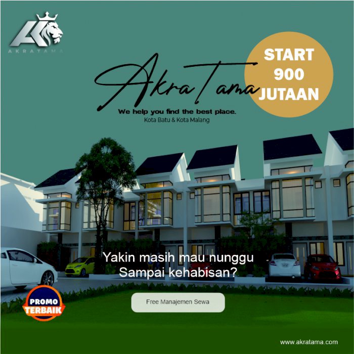 BOOMING!! DIJUAL HUNIAN BATU MALANG AKRATAMA VILLA'S