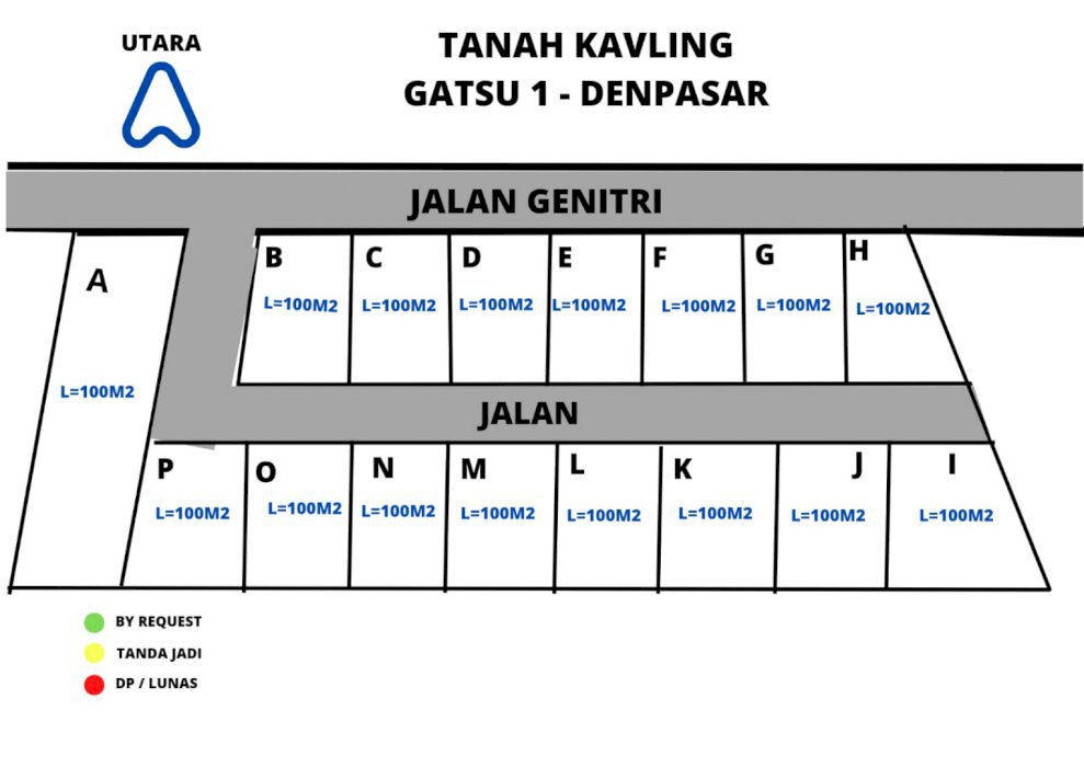Dijual tanah kavling Gatsu timur dengan lokasi yang eksotis