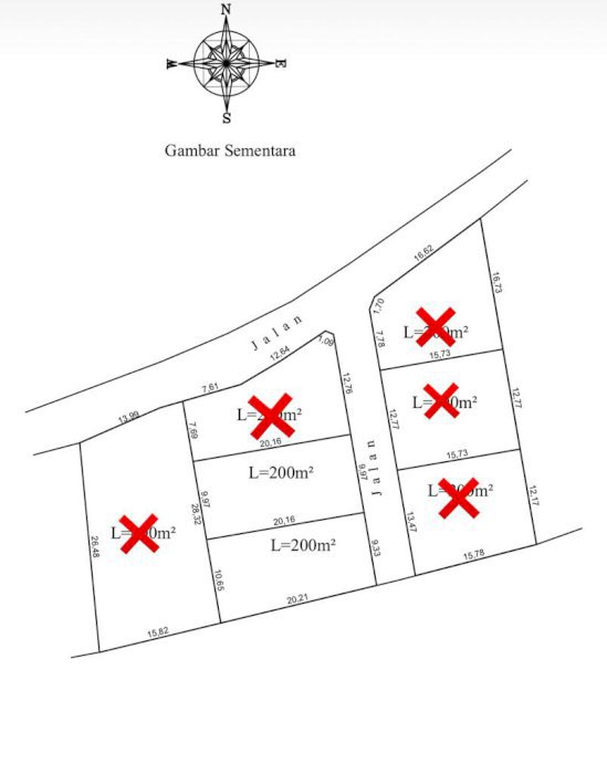 Buc tanah kavling di jual lokasi elit pariwisata kutuh Jimbaran