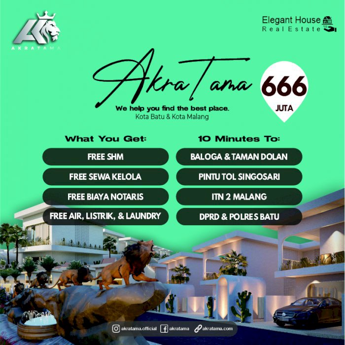 WAJIB PUNYA! DIJAMIN GA BAKAL NYESEL BELI RUMAH AKRATAMA