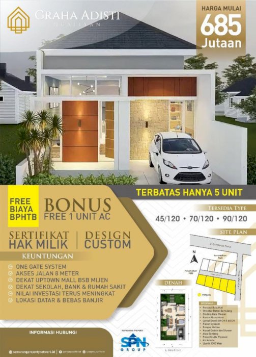 Rumah Premium lokasi strategis di ngaliyan