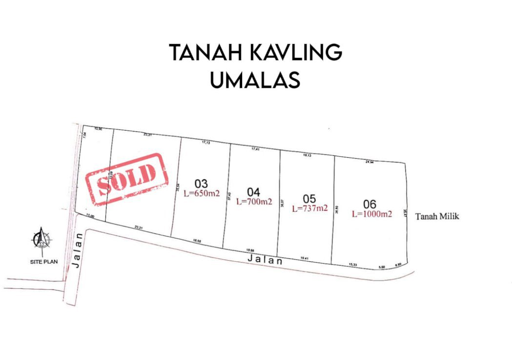 Dijual murah tanah bumbak umalas cocok untuk villa