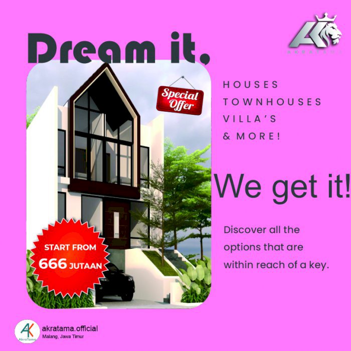 JUAL HUNIAN TERUMAH DI KOTA BATU MALANG