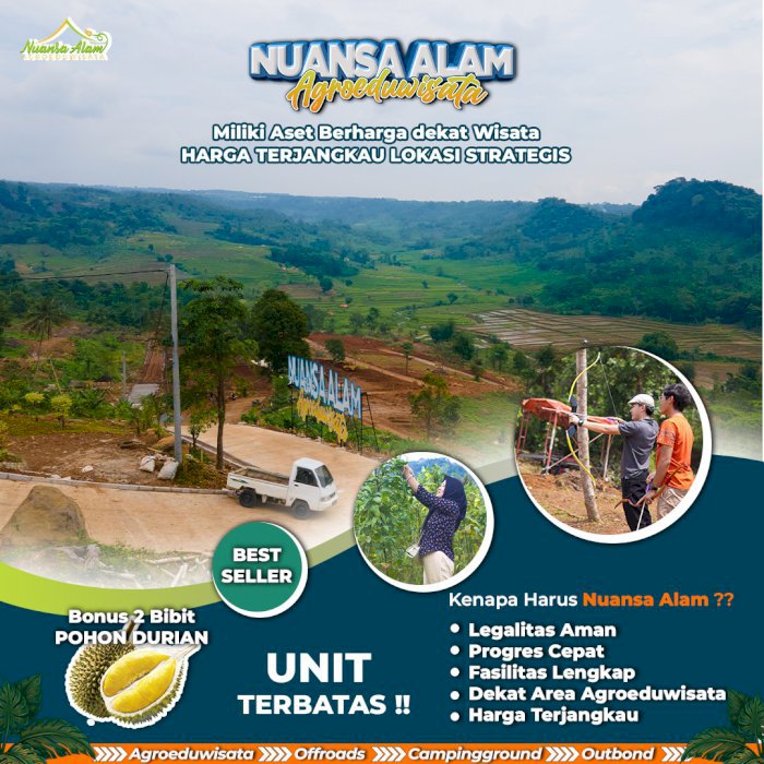 TANAH KAVLING STRATEGIS MURAH BEST SELLER