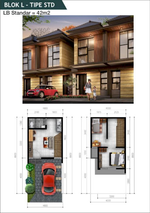 Hunian dekat BSD dan stasiun cisauk nuansa asri