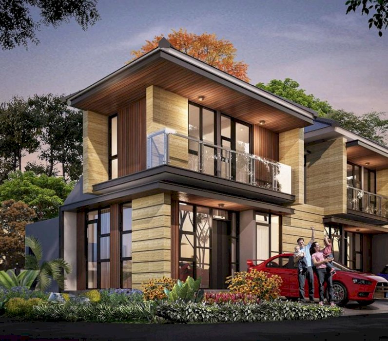 Hunian nuansa villa dekat BSD dan stasiun cisauk