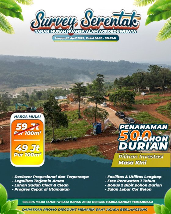 TANAH KAVLING VILLA EKSLUSIF BEST SELLER PROMO TERMURAH UNIT TERBATAS